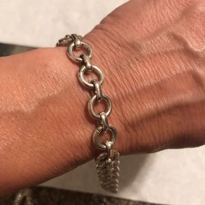 Sterling silver charm bracelet